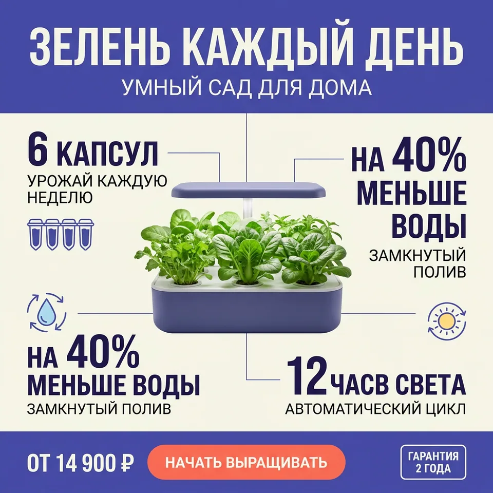 Рекламная инфографика: результат модели Nano Banana 2