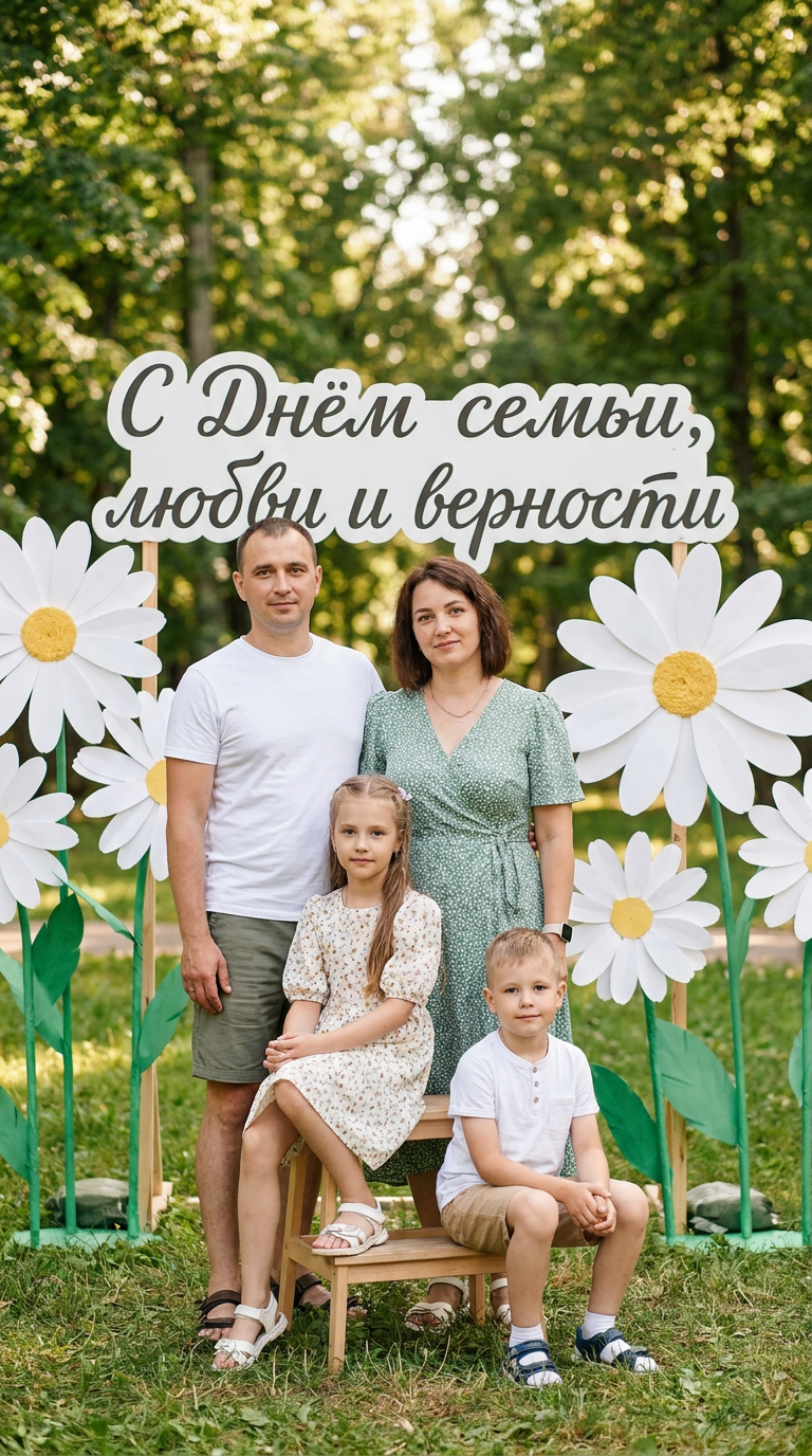 ИИ-фото День Семьи, Любви и верности