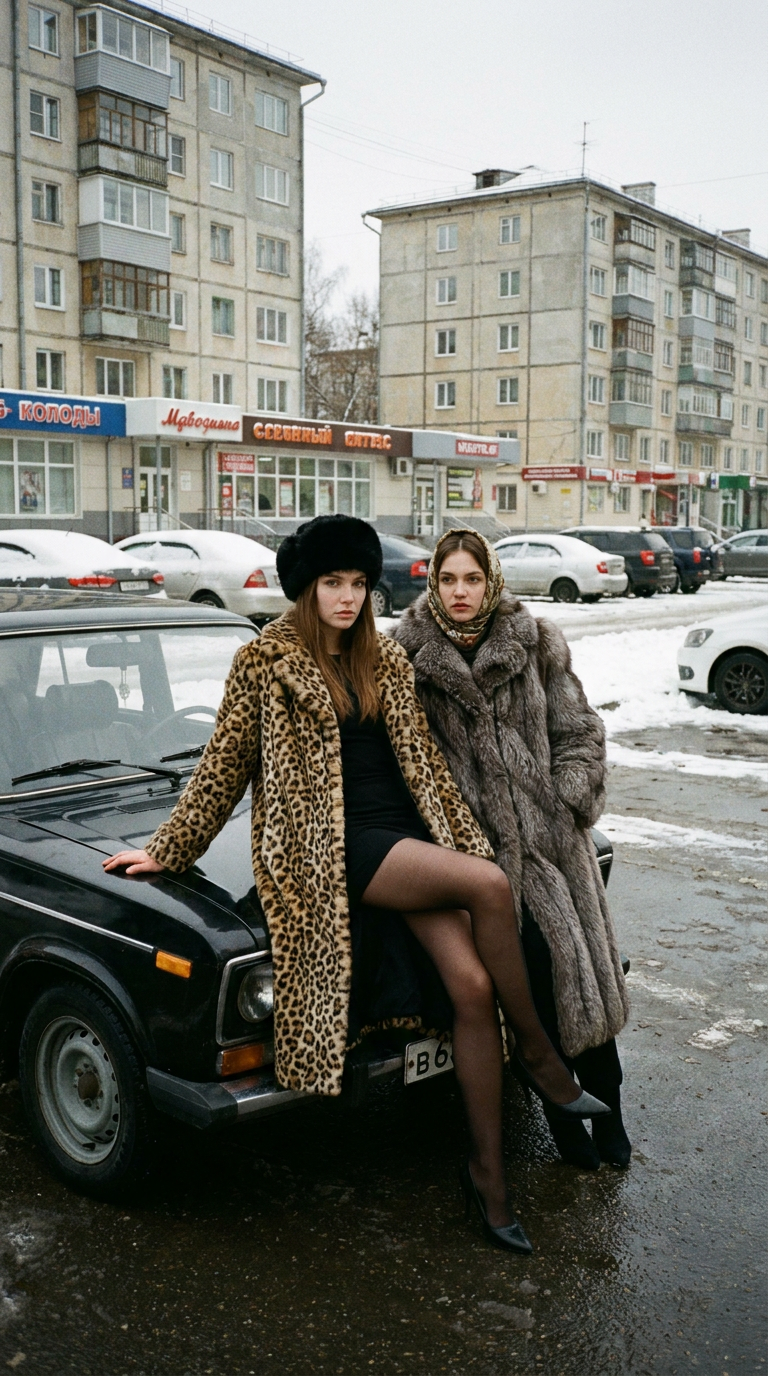 ИИ-фото в стиле 90-х